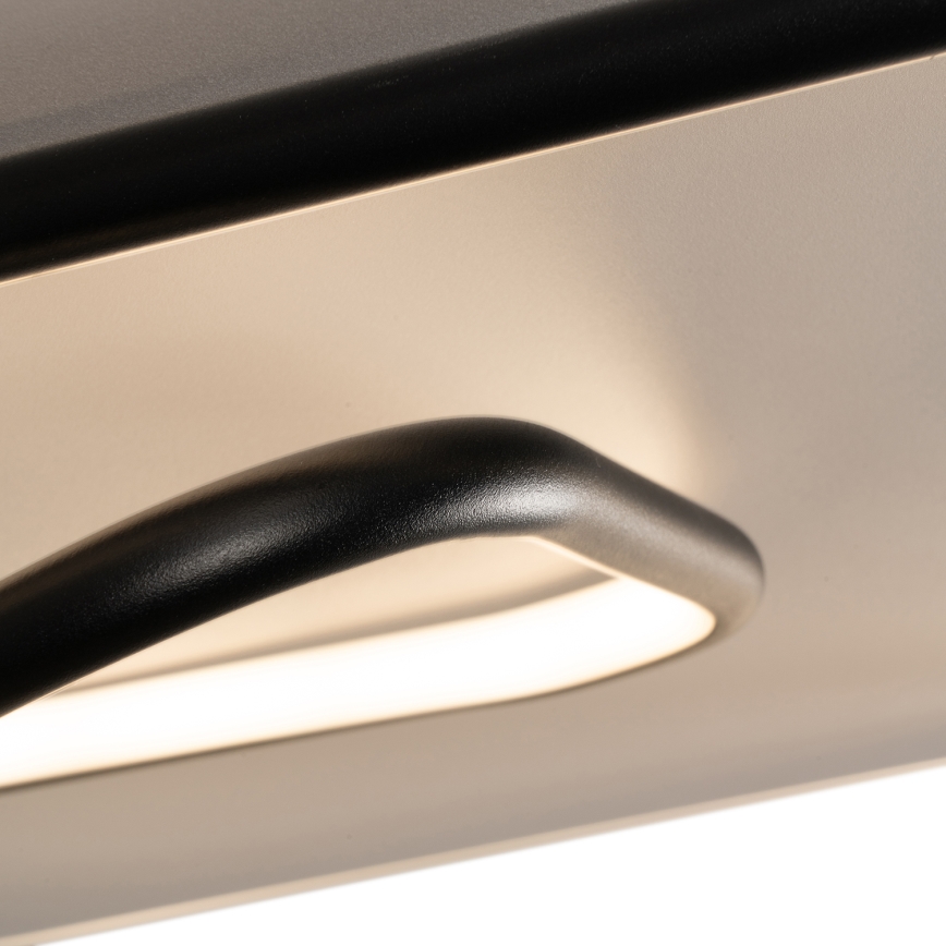 BRILAGI - LED dimbare plafondlamp FLARE LED/81W/230V 3000-6000K 50x50 cm wit/zwart + afstandsbediening