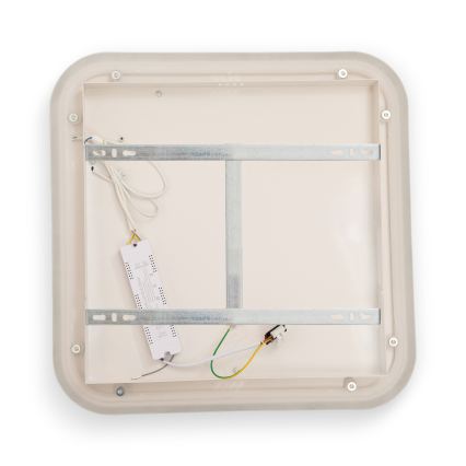 BRILAGI - LED dimbare plafondlamp FLARE LED/81W/230V 3000-6000K 50x50 cm wit/zwart + afstandsbediening