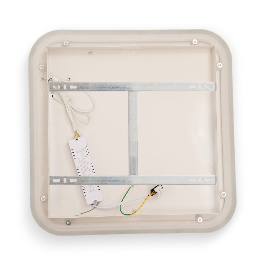 BRILAGI - LED dimbare plafondlamp FLARE LED/81W/230V 3000-6000K 50x50 cm wit/zwart + afstandsbediening