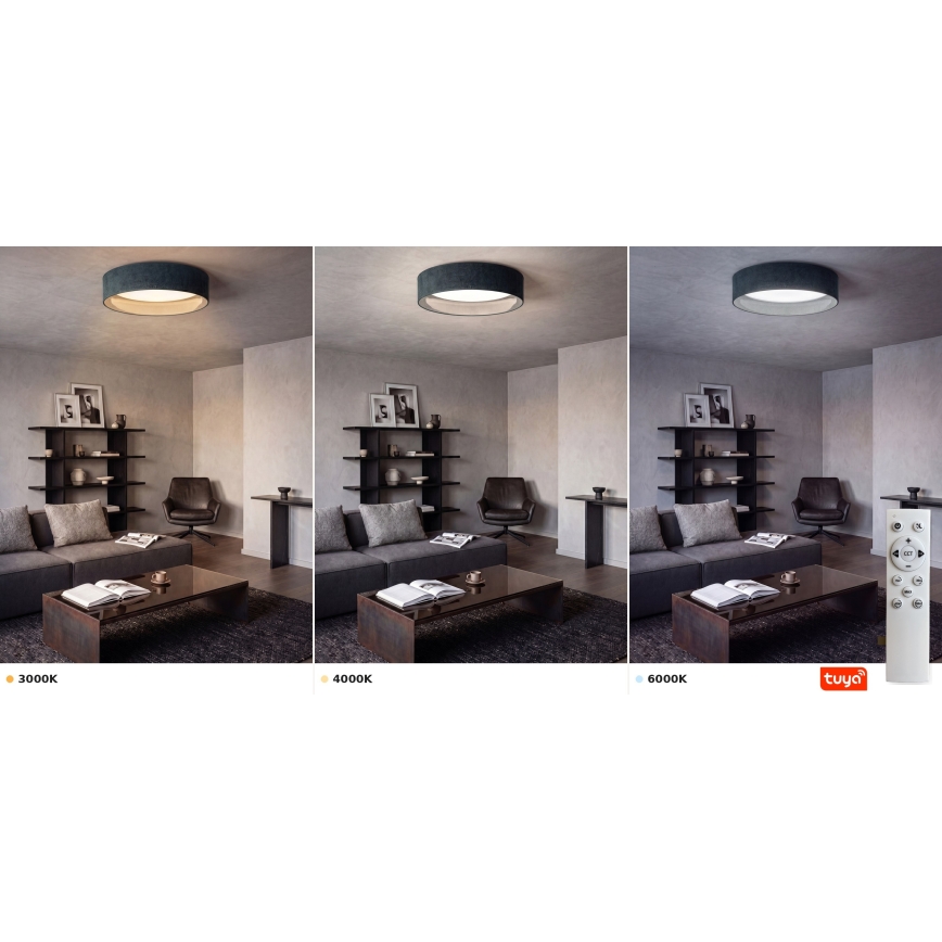 Brilagi - LED dimbare plafondlamp VELVET SMARTIX STARS LED/24W/230V 3000-6000K Ø 45 cm groen Wi-Fi Tuya Beacon + afstandsbediening