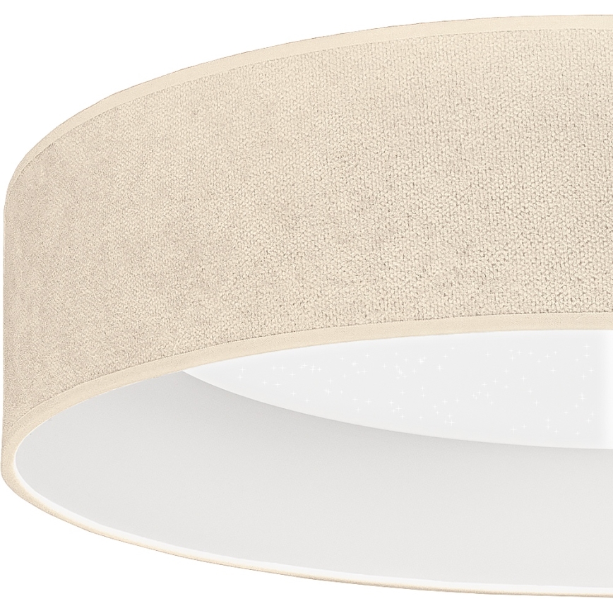 Brilagi - LED dimbare plafondlamp VELVET SMARTIX STARS LED/36W/230V 3000–6000K Ø 55 cm crème Wi‑Fi Tuya Beacon + afstandsbediening