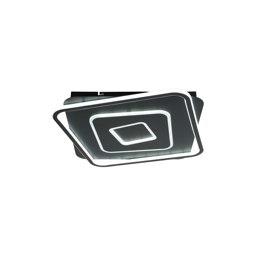 Brilagi - Dimbare LED-plafondlamp IRIS LED/98W/230V 3000-6000K 50x50 cm zwart + afstandsbediening