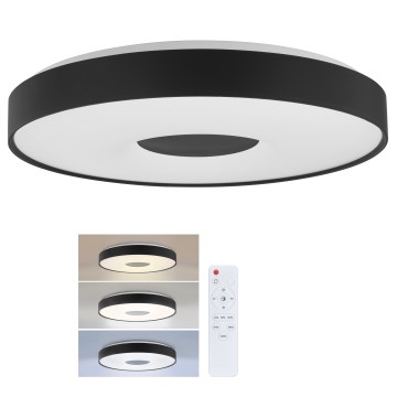 Brilagi - LED-dimbare plafondlamp JAMIS LED/48W/230V 3000–6500K Ø 39 cm zwart + + afstandsbediening