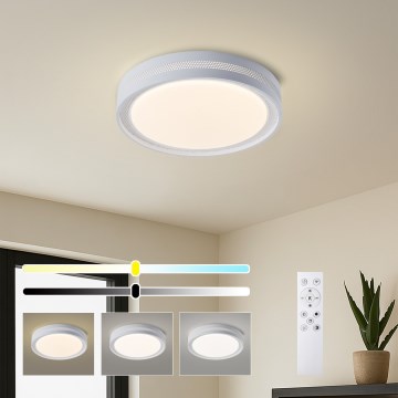 Brilagi - LED-dimbare plafondlamp KREON LED/54W/230V 3000-6000K zwart Ø 38 cm + afstandsbediening