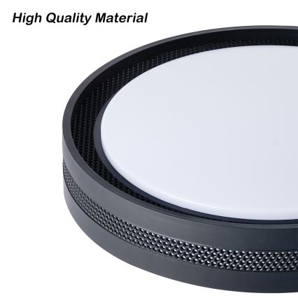 Brilagi - KREON LED dimbare plafondlamp LED/54W/230V 3000-6000K zwart Ø 38 cm + afstandsbediening