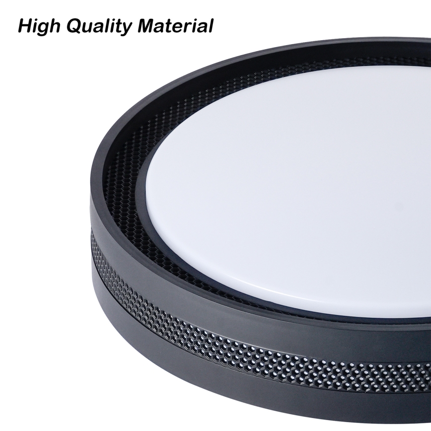 Brilagi - KREON LED dimbare plafondlamp LED/54W/230V 3000-6000K zwart Ø 38 cm + afstandsbediening