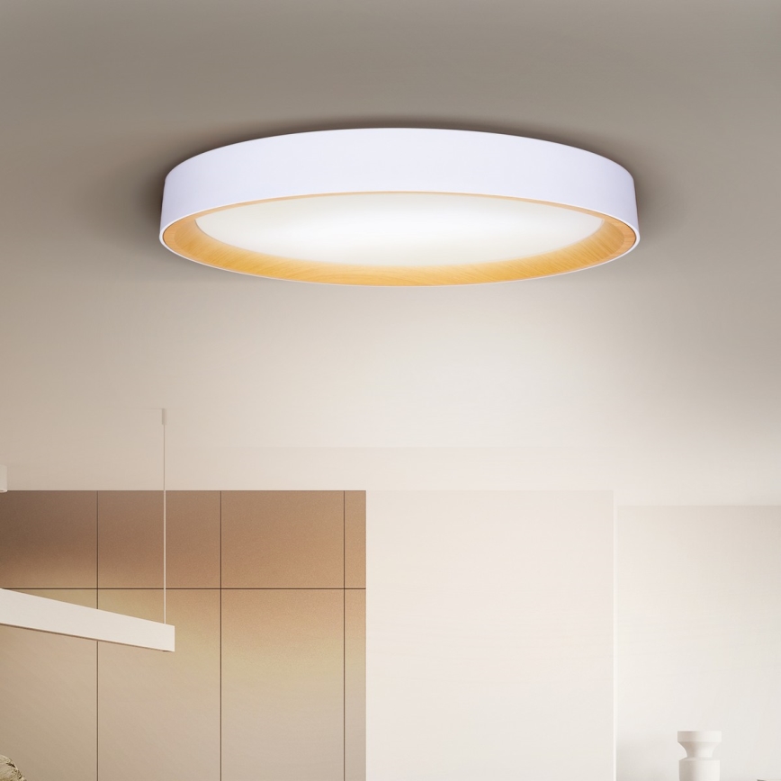 Brilagi - LED-dimbare plafonnière LARIOS LED/72W/230V wit Ø 59 cm + afstandsbediening