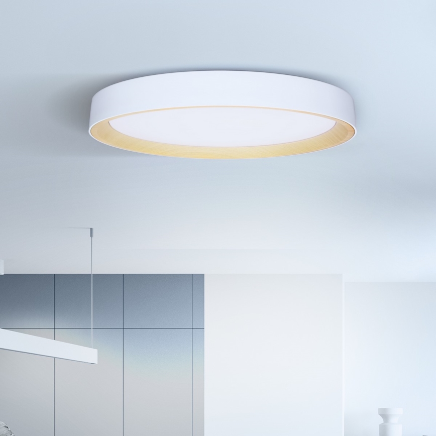 Brilagi - LED-dimbare plafonnière LARIOS LED/72W/230V wit Ø 59 cm + afstandsbediening