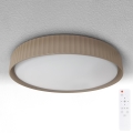 Brilagi - LED dimbare plafondlamp LUCIA LED/48W/230V 3000-6500K Ø 41 cm bruin + afstandsbediening