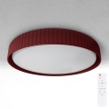 Brilagi - LED-dimbare plafondlamp LUCIA LED/48W/230V 3000-6500K Ø 41 cm rood + afstandsbediening