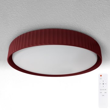 Brilagi - LED-dimbare plafondlamp LUCIA LED/48W/230V 3000-6500K Ø 41 cm rood + afstandsbediening