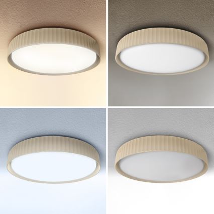 Brilagi - LED-dimbare plafondlamp LUCIA LED/48W/230V 3000-6500K Ø 41 cm beige + afstandsbediening