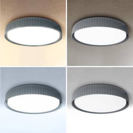 Brilagi - Dimbare LED-plafondlamp LUCIA LED/48W/230V 3000-6500K Ø 41 cm grijs + afstandsbediening