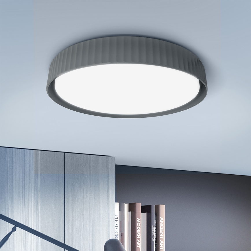 Brilagi - Dimbare LED-plafondlamp LUCIA LED/48W/230V 3000-6500K Ø 41 cm grijs + afstandsbediening