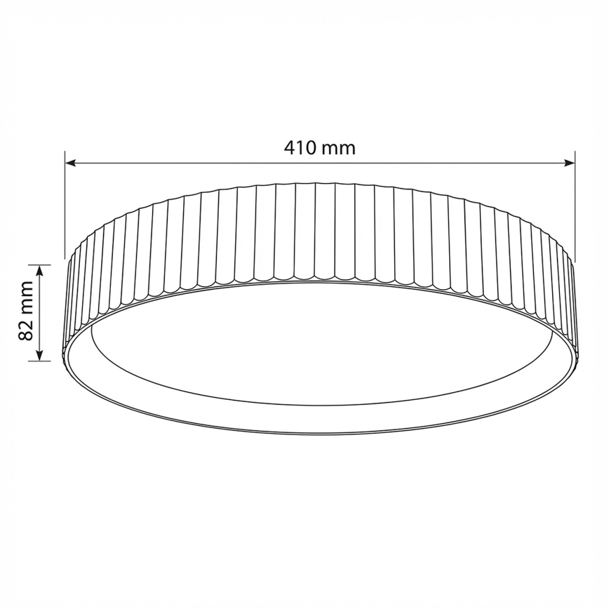Brilagi - Dimbare LED-plafondlamp LUCIA LED/48W/230V 3000-6500K Ø 41 cm grijs + afstandsbediening