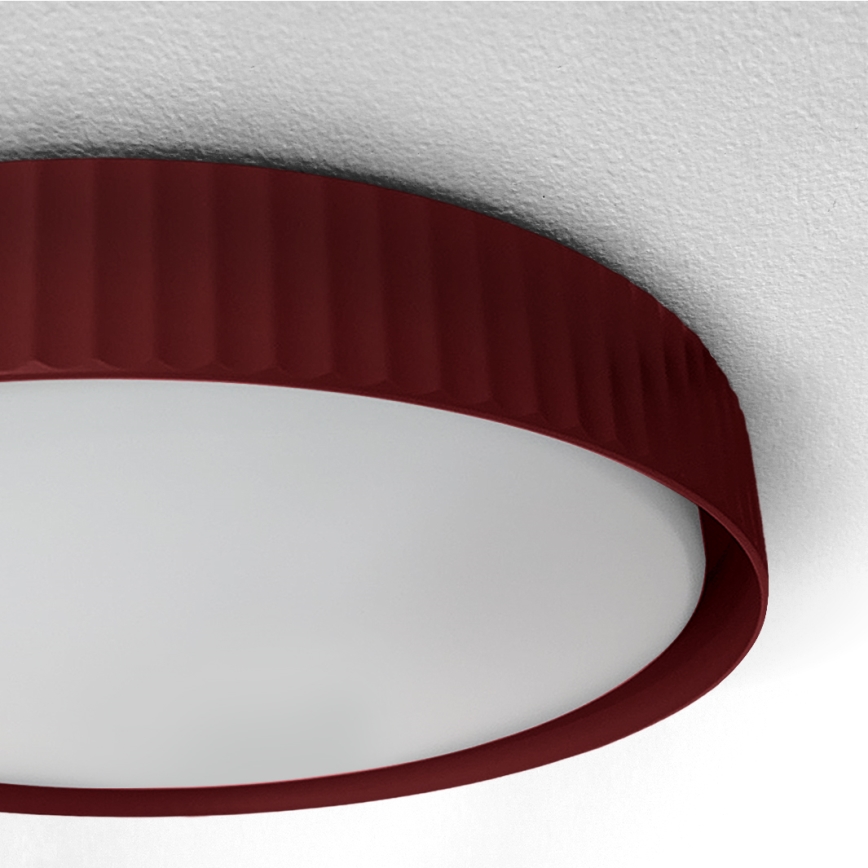 Brilagi - LED-dimbare plafondlamp LUCIA LED/48W/230V 3000-6500K Ø 41 cm rood + afstandsbediening