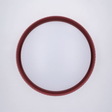 Brilagi - LED-dimbare plafondlamp LUCIA LED/48W/230V 3000-6500K Ø 41 cm rood + afstandsbediening