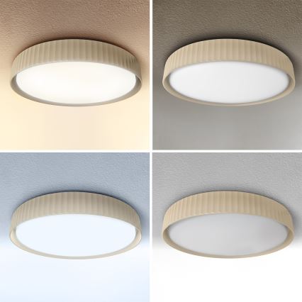 Brilagi - LED-dimbare plafondlamp LUCIA LED/60W/230V 3000-6500K Ø 59 cm beige + afstandsbediening