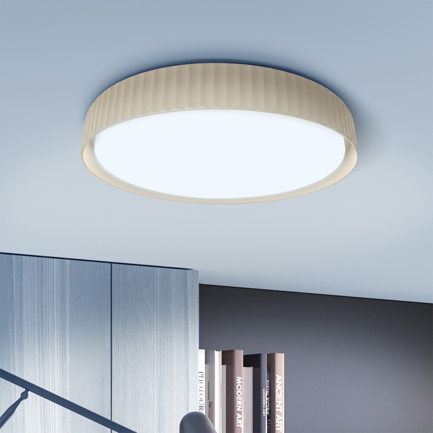 Brilagi - LED-dimbare plafondlamp LUCIA LED/60W/230V 3000-6500K Ø 59 cm beige + afstandsbediening