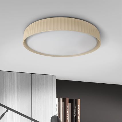 Brilagi - LED-dimbare plafondlamp LUCIA LED/60W/230V 3000-6500K Ø 59 cm beige + afstandsbediening