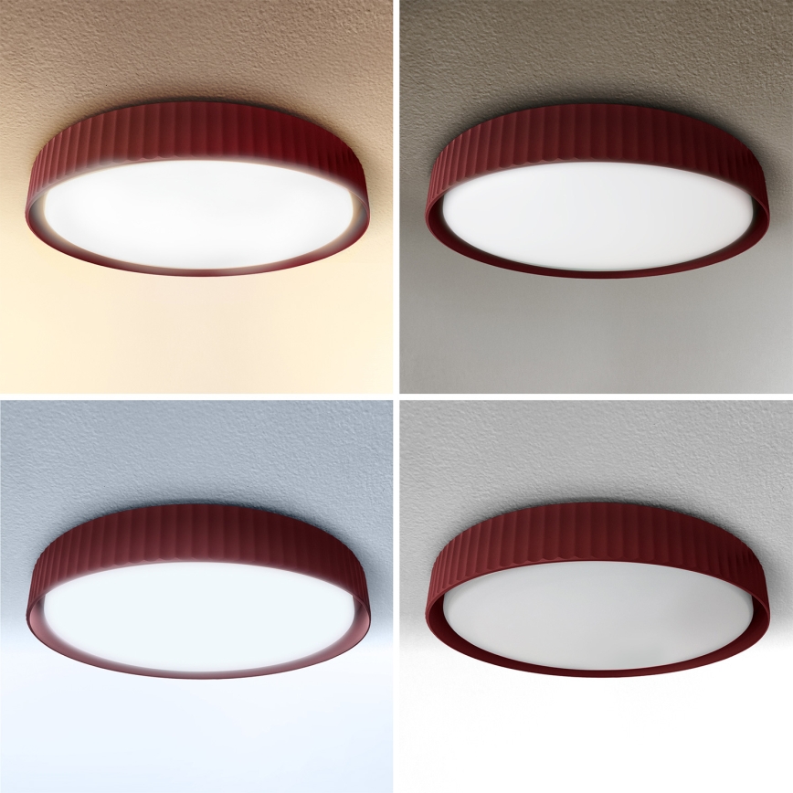 Brilagi - Dimbare LED-plafondlamp LUCIA LED/60W/230V 3000-6500K Ø 59 cm rood, incl. afstandsbediening