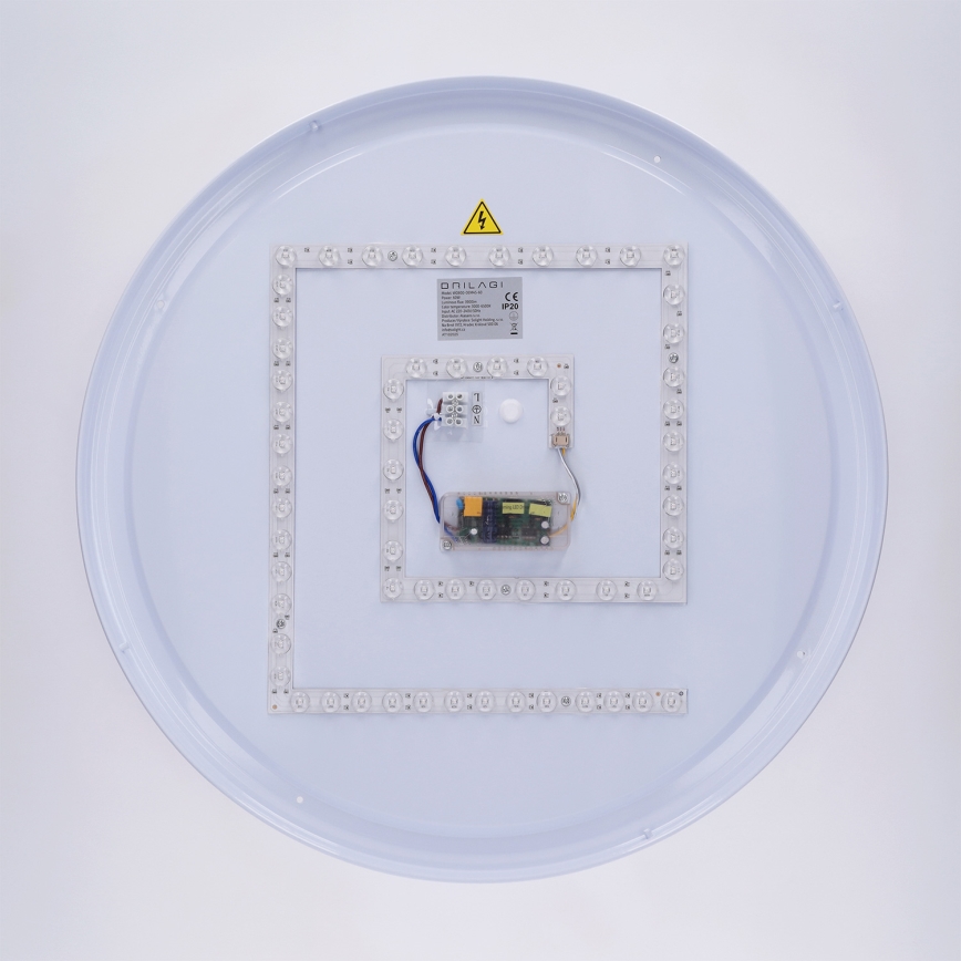 Brilagi - Dimbare LED-plafondlamp LUCIA LED/60W/230V 3000–6500K Ø 59 cm taupe + afstandsbediening