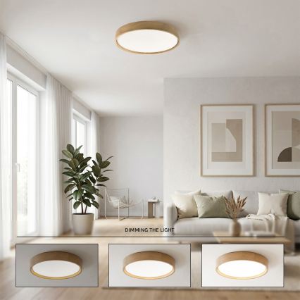 Brilagi - LED-dimbare plafondlamp MANAROLA SMART STARS LED/36W/230V 3000-6000K Wi-Fi Tuya Beacon Ø 51 cm + afstandsbediening