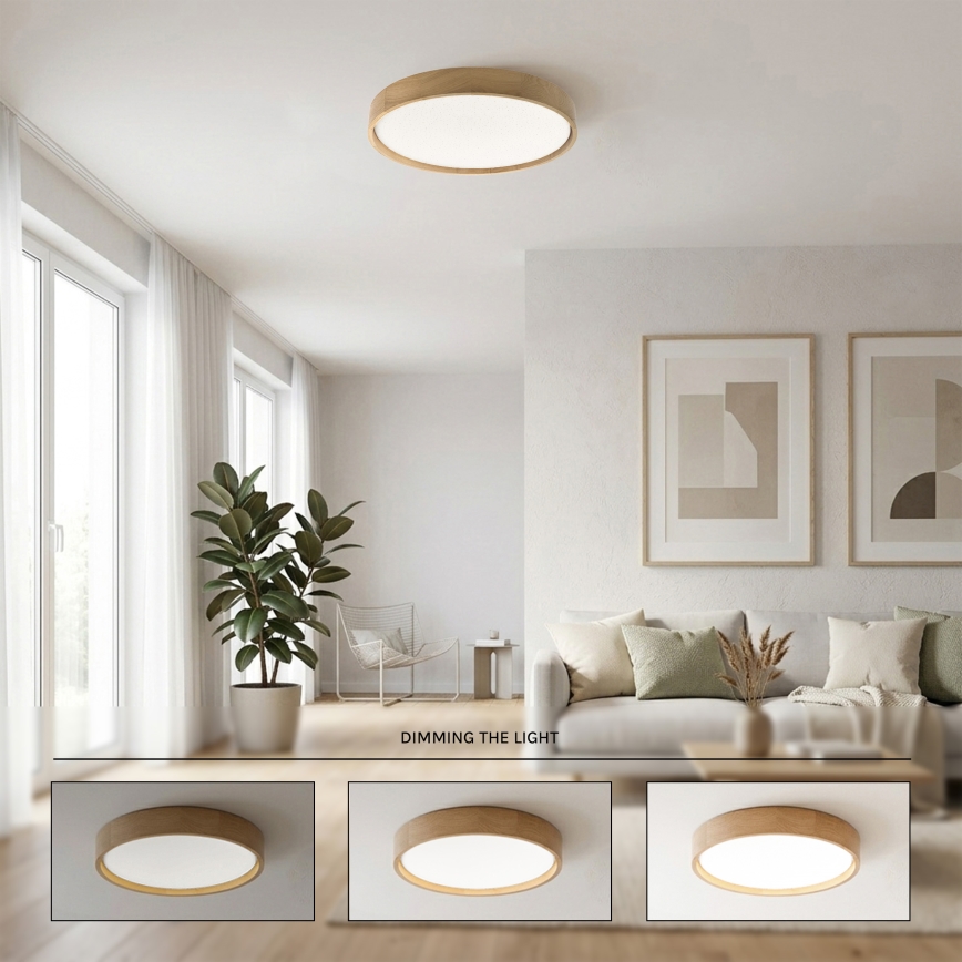 Brilagi - LED-dimbare plafondlamp MANAROLA SMART STARS LED/36W/230V 3000-6000K Wi-Fi Tuya Beacon Ø 51 cm + afstandsbediening