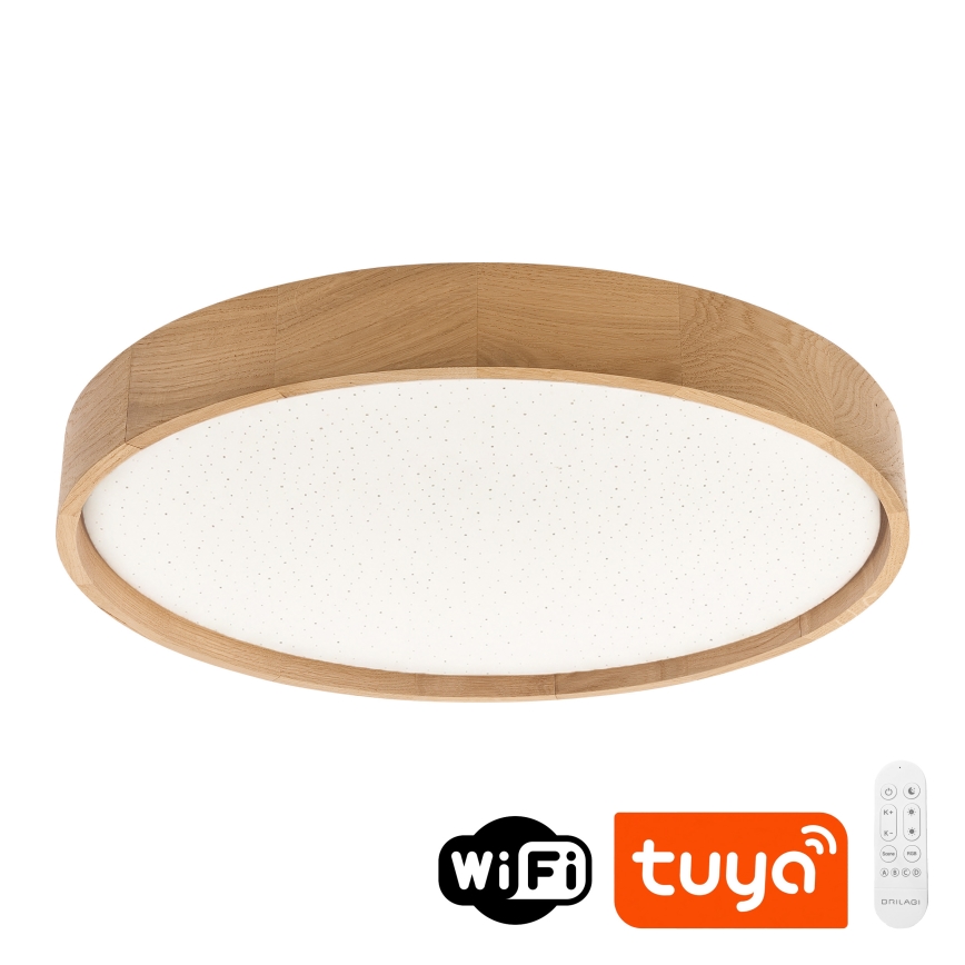 Brilagi - LED-dimbare plafondlamp MANAROLA SMART STARS LED/36W/230V 3000-6000K Wi-Fi Tuya Beacon Ø 51 cm + afstandsbediening