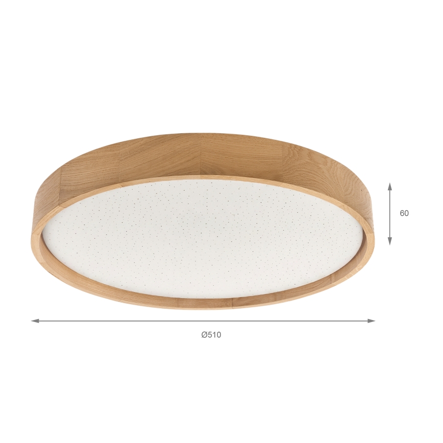 Brilagi - LED-dimbare plafondlamp MANAROLA SMART STARS LED/36W/230V 3000-6000K Wi-Fi Tuya Beacon Ø 51 cm + afstandsbediening