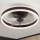 Brilagi - LED Dimbare plafondlamp met ventilator LED/30W/230V 3000-6500K zwart + afstandsbediening