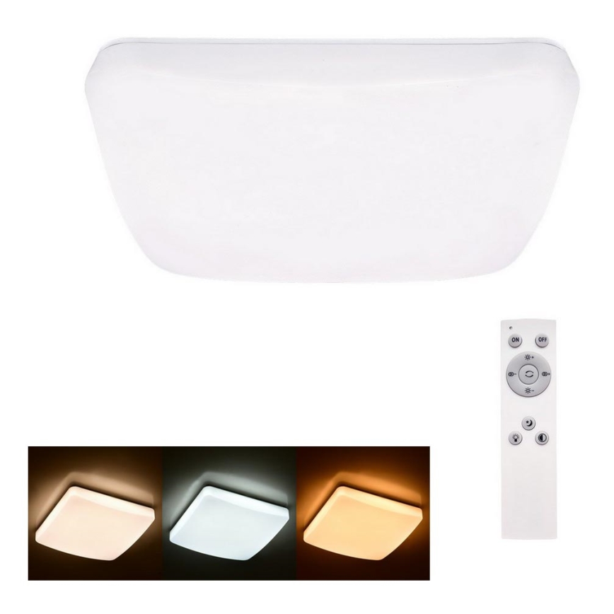 Brilagi - LED Dimbare plafondlamp MILKY LED / 24W / 230V + RC 3000K-6500K