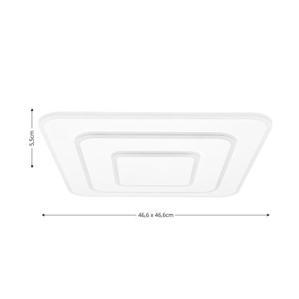 Brilagi - LED dimbare plafondlamp MODERN LED/72W/230V 2700-6500K 46,6x46,6 cm + afstandsbediening