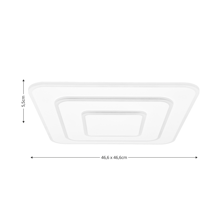 Brilagi - LED dimbare plafondlamp MODERN LED/72W/230V 2700-6500K 46,6x46,6 cm + afstandsbediening
