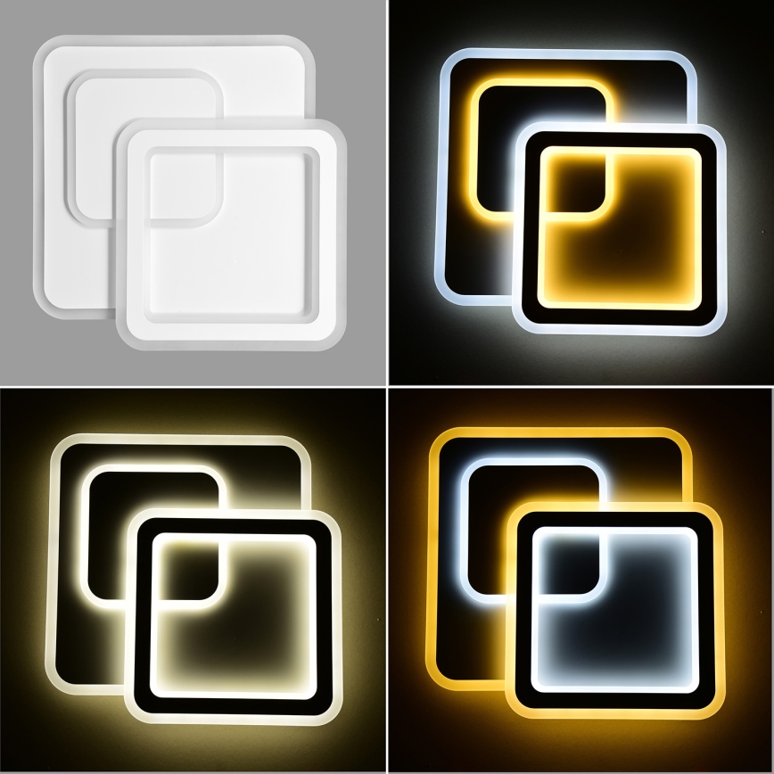 Brilagi - LED dimbare plafondlamp MODERN LED/80W/230V 2700-6500K 52,5x52,5 cm + afstandsbediening