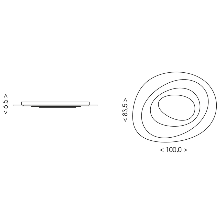 Brilagi - LED-dimbare plafondlamp MODERN MAXI LED/105W/230V 3000-6000K 83,5x1000 cm + afstandsbediening