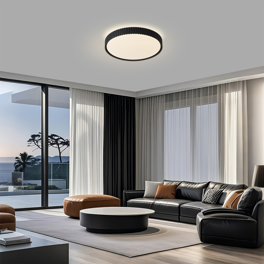 Brilagi - Dimbare LED-plafondlamp ORINO LED/54W/230V 3000-6000K zwart Ø 43 cm + afstandsbediening