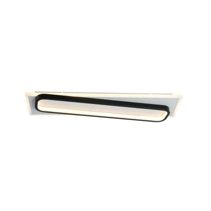 Brilagi - Dimbare LED plafondlamp OUTLINE LED/52W/230V 3000-6000K 15x60 cm wit/zwart + afstandsbediening