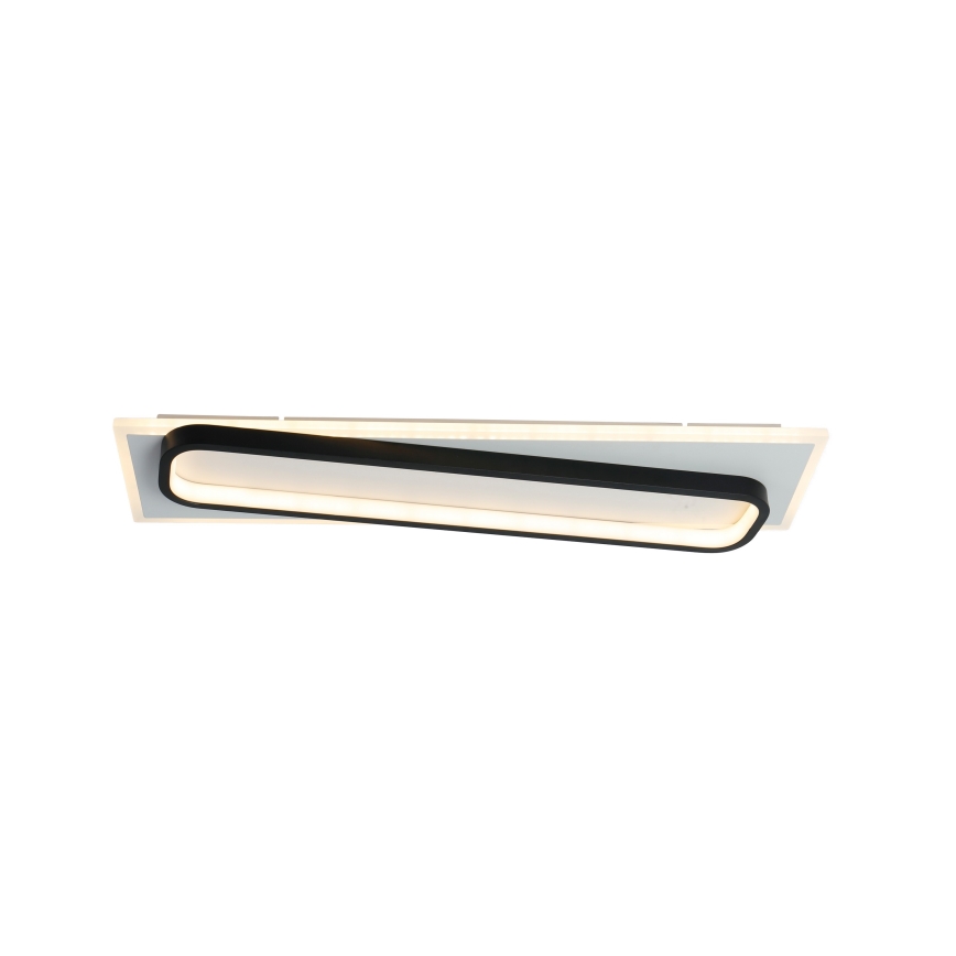 Brilagi - Dimbare LED plafondlamp OUTLINE LED/52W/230V 3000-6000K 15x60 cm wit/zwart + afstandsbediening