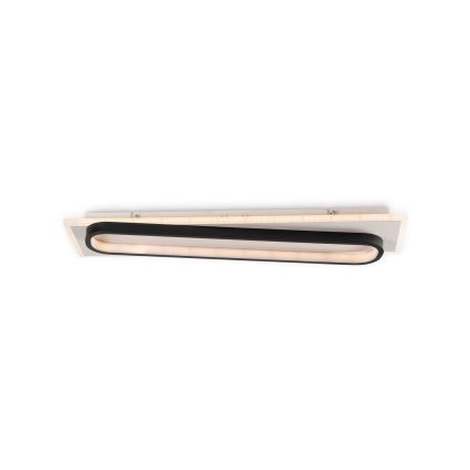 Brilagi - Dimbare LED plafondlamp OUTLINE LED/52W/230V 3000-6000K 15x60 cm wit/zwart + afstandsbediening