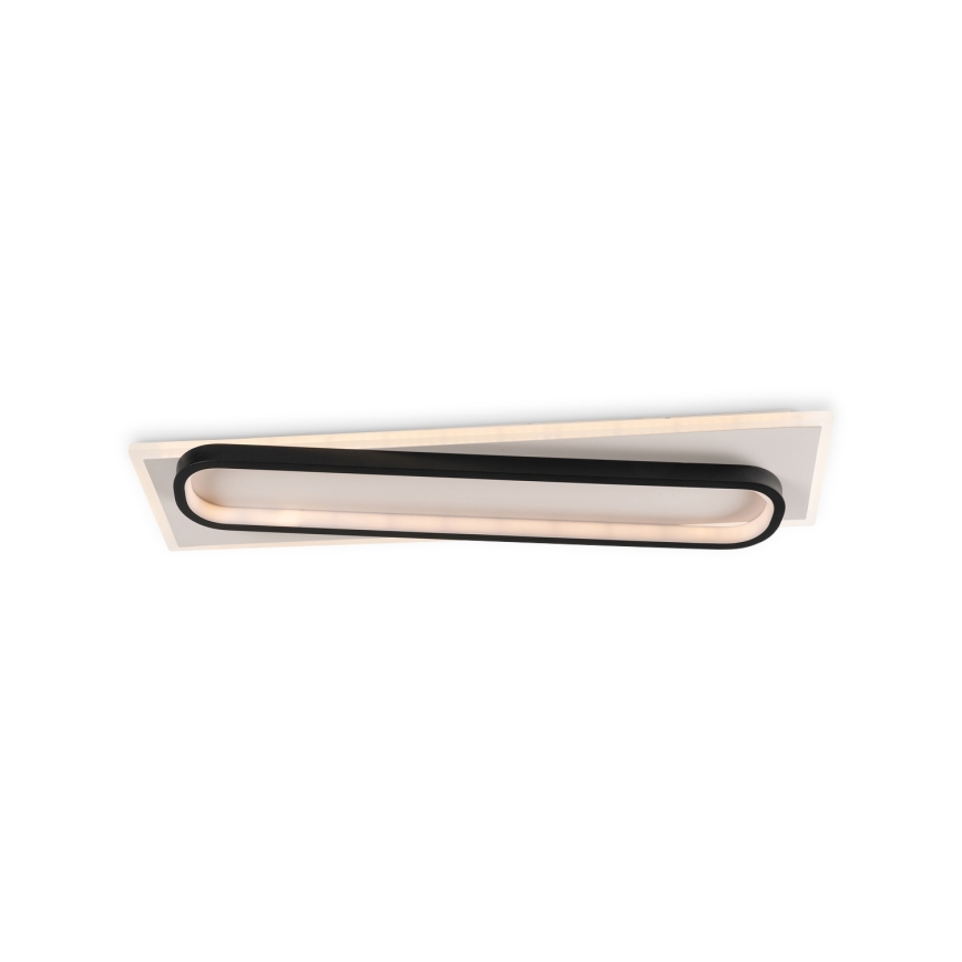 Brilagi - Dimbare LED plafondlamp OUTLINE LED/52W/230V 3000-6000K 15x60 cm wit/zwart + afstandsbediening