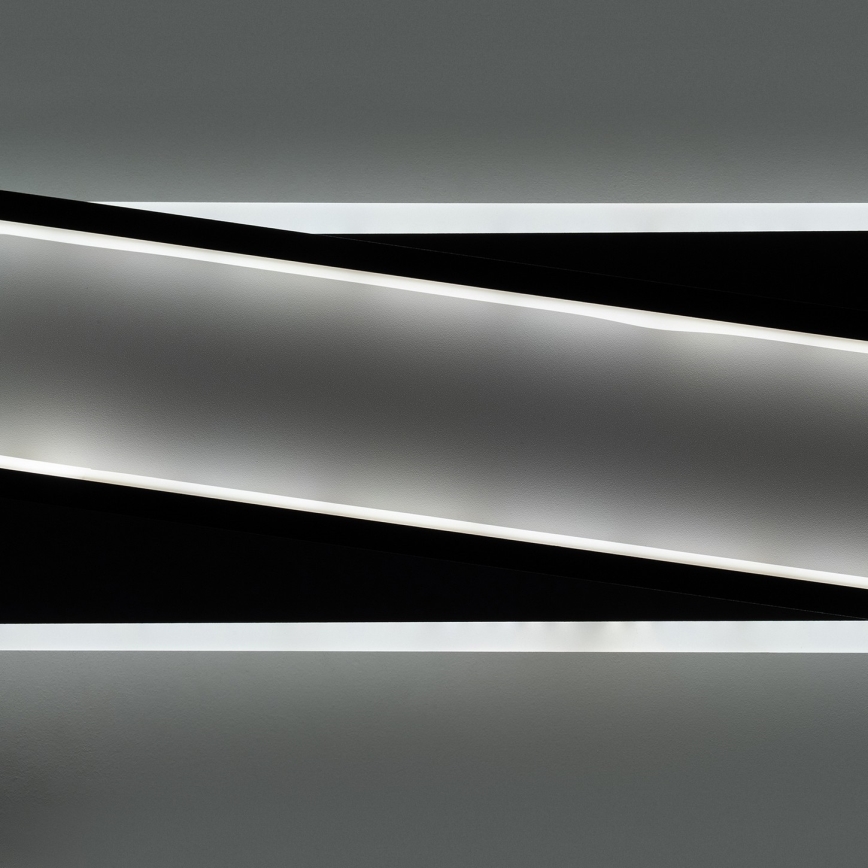 Brilagi - Dimbare LED plafondlamp OUTLINE LED/52W/230V 3000-6000K 15x60 cm wit/zwart + afstandsbediening