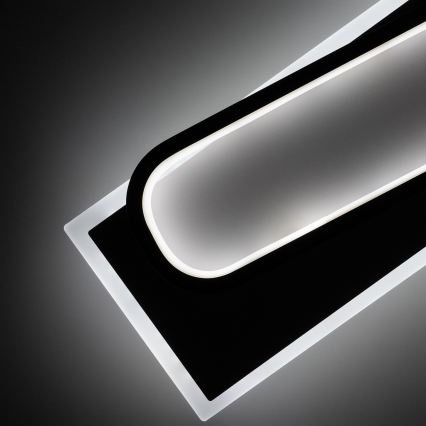 Brilagi - Dimbare LED plafondlamp OUTLINE LED/52W/230V 3000-6000K 15x60 cm wit/zwart + afstandsbediening
