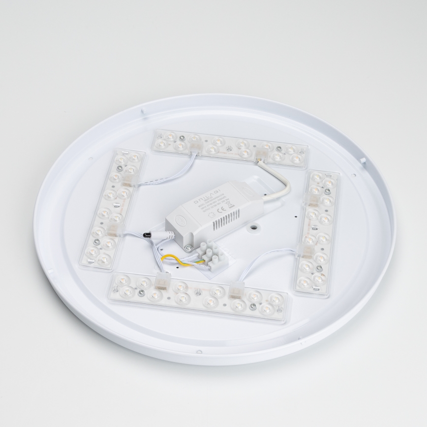 Brilagi - Dimbare LED-plafondlamp PINE LED/24W/230V hout Ø 42 cm 3000-6500K + afstandsbediening