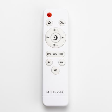 Brilagi - Dimbare LED-plafondlamp PINE LED/24W/230V hout Ø 42 cm 3000-6500K + afstandsbediening