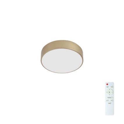 BRILAGI - LED dimbare plafondlamp POOL LED/24W/230V 3000-6000K Ø 20 cm goudkleurig + afstandsbediening