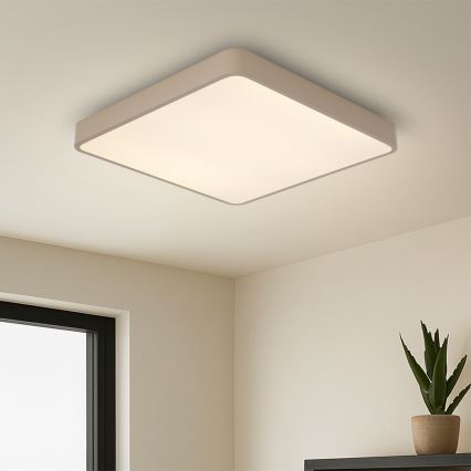 Brilagi - dimbare LED-plafondlamp POOL LED/36W/230V 3000-6000K 40x40 cm beige + afstandsbediening