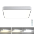 Brilagi - LED dimbare plafondlamp POOL LED/36W/230V 3000-6000K 40x40 cm wit + afstandsbediening