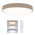 Brilagi - LED-dimbare plafondlamp POOL LED/36W/230V 3000-6000K Ø 30 cm beige + afstandsbediening