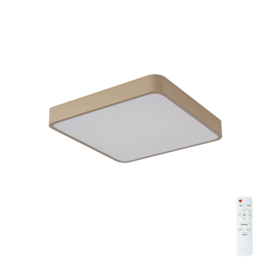 Brilagi - LED dimbare plafondlamp POOL LED/48W/230V 3000-6000K 50x50 cm beige + afstandsbediening
